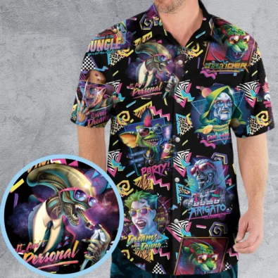 Retro Horror Characters Halloween