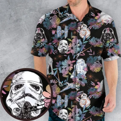 Floral Wars Dark Side Star Wars Pattern