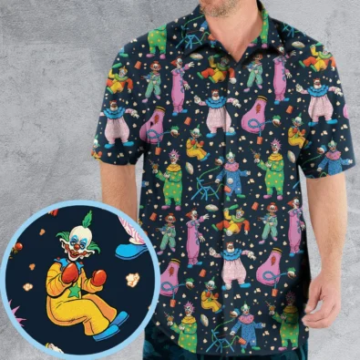 Clowns Popcorn Killer Klowns from Outer Space Pattern