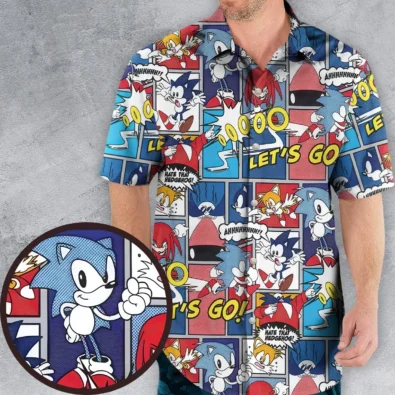 Comic Book Style Sonic The Hedgehog