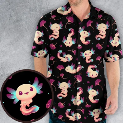 Axolotl Wonders Cute Salamanders Pattern