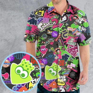 Splatoon Video Game Pattern