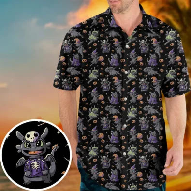 Cute Toothless Halloween Pattern