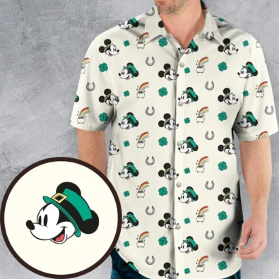 Mickey and Minnie St. Patrick's Day Pattern
