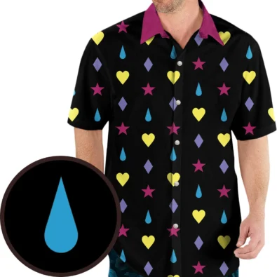 Hisoka's bungee gum Button Up