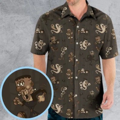 Horror Classic Monsters Universal Monsters Rubberhose Style Pattern