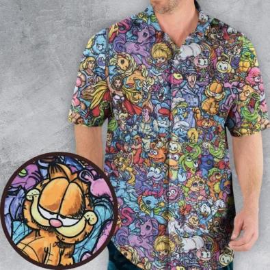 80s Throwback Cartoon Pattern