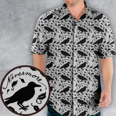 Nevermore The Raven Edgar Allan Poe Pattern