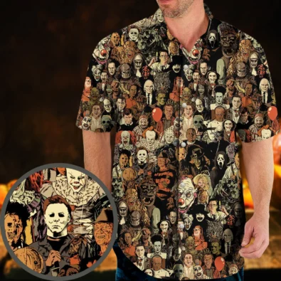 Horror Movie Characters Halloween Pattern