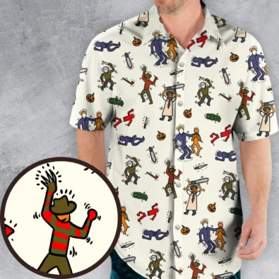 Horror Movie Pop Characters Pattern